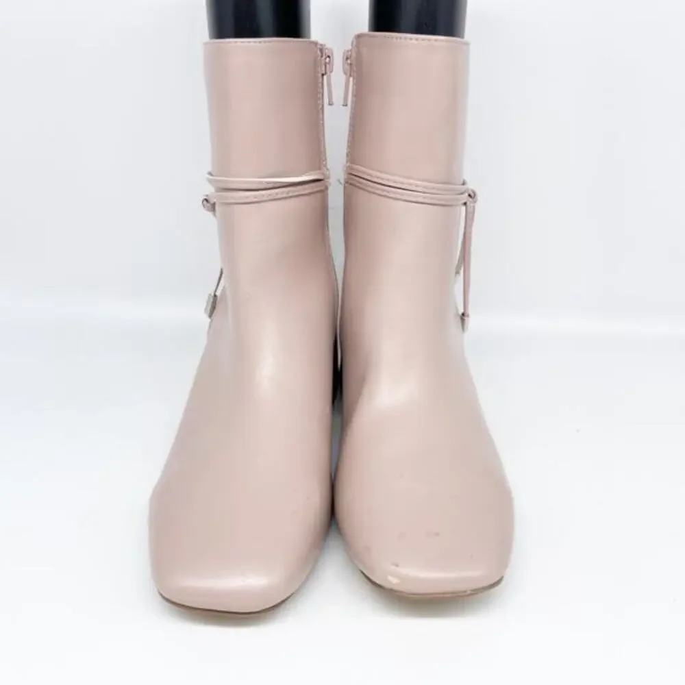 Journee Collection Women's‎ Beverley Block Heel Booties Light Pink Size 8